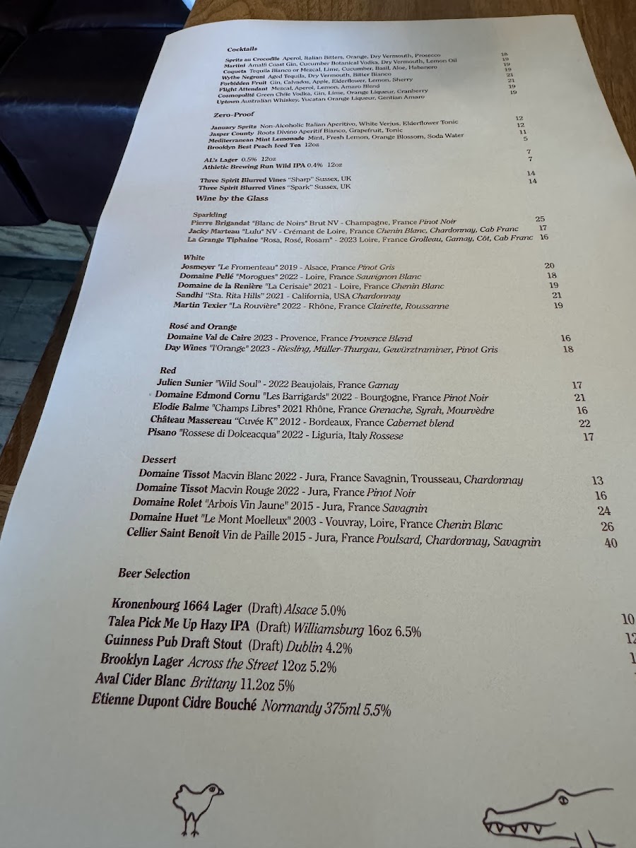 Le Crocodile Menu - Image 3