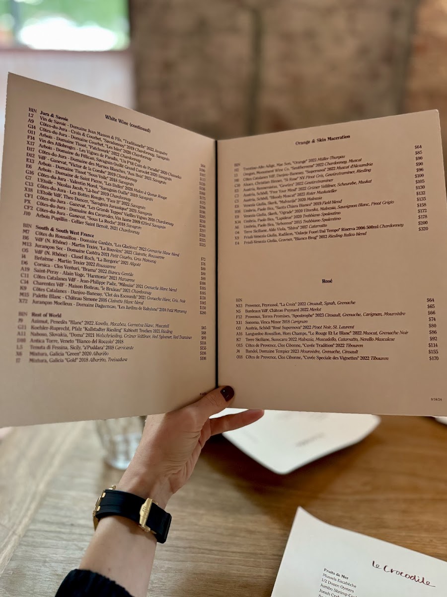 Le Crocodile Menu - Image 4