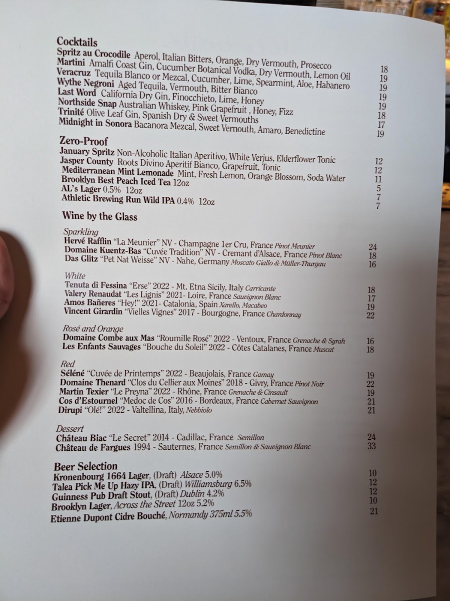 Le Crocodile Menu - Image 6